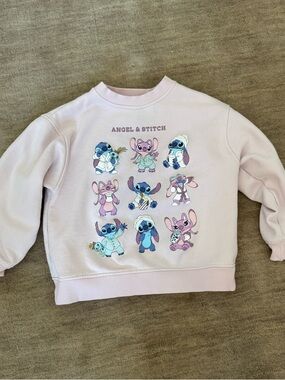 Zara Disney angel and stitch crewneck
